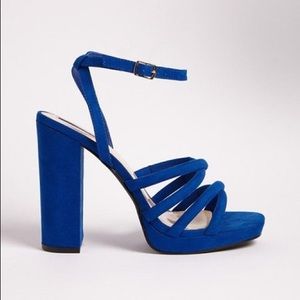 Forever 21 Faux Suede Chunky Heels